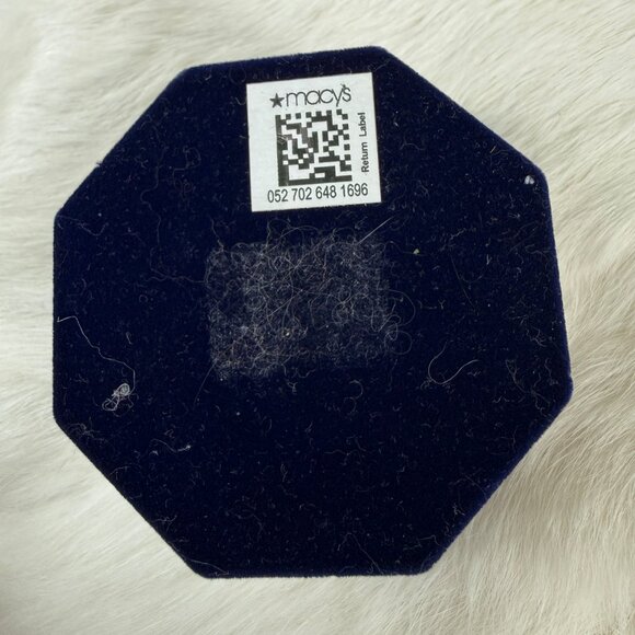 MACY'S SILVER PLATED CUBIC ZIRCONIA NAVETTE DROP EARRINGS & NECKLACE 18" SET NIB - Picture 5 of 5